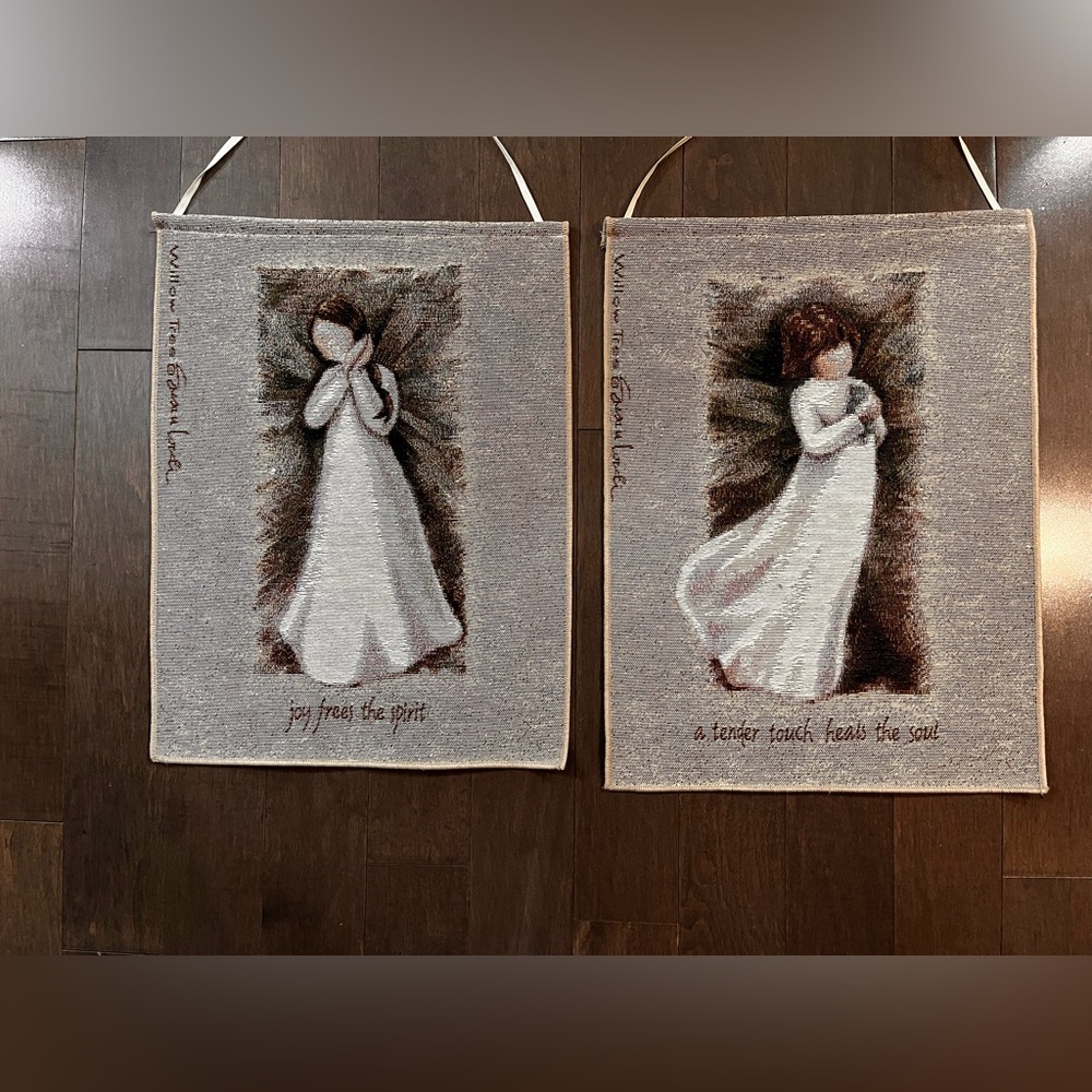 Willow Tree Angel Tapestry Wall Art Set